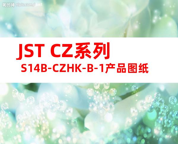 JST CZ系列 S14B-CZHK-B-1产品图纸